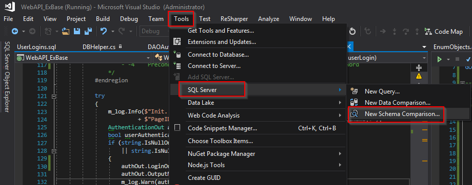 SQL Server Compare vs progetto DB 01.png