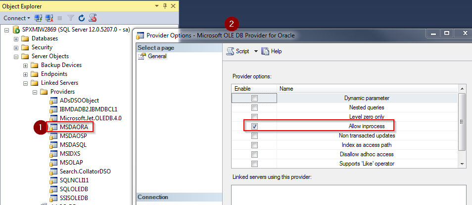 Oracle SSMS LinkedServer Provider.png