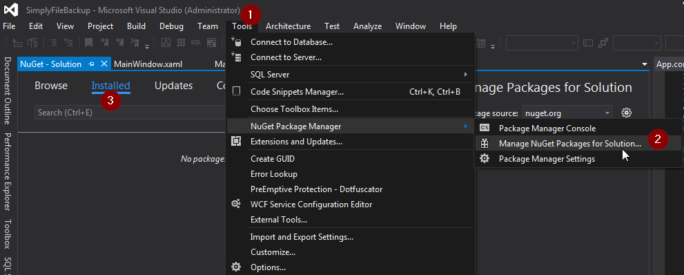 NuGet instalazione fwk NUnit.png
