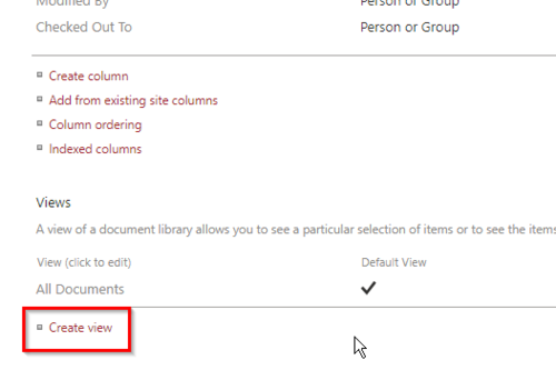SharePoint online Library NewView 01.png